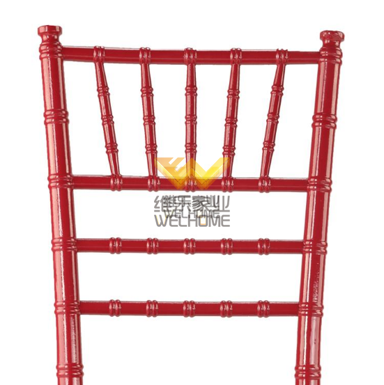 wooden cheap chiavari chair in Red colour for rental
